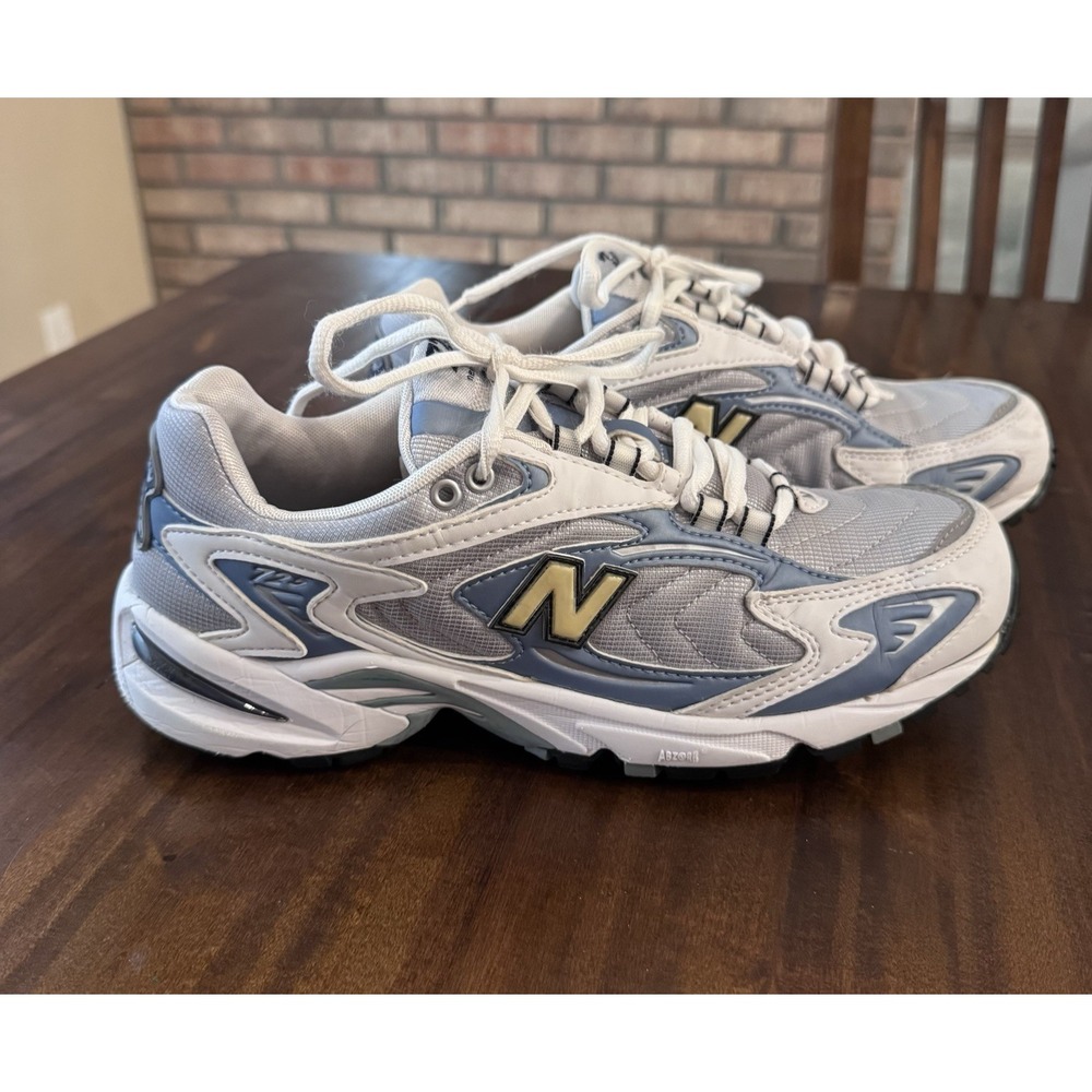 New Balance 725 White Team Carolina Light Blue Silver W725BL Women's Size 8.5